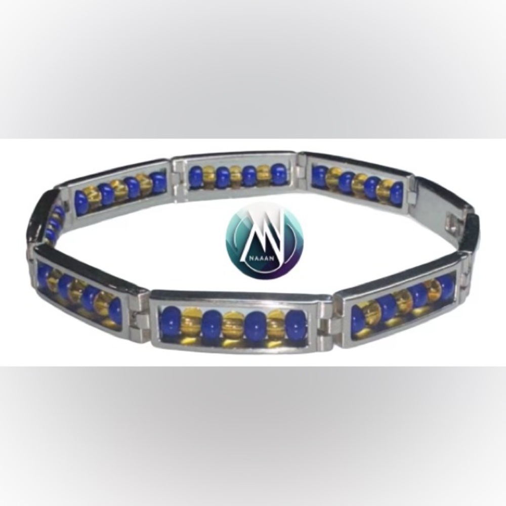 Stainless steel ilde de Oshosi Bracelet (Czech Beads) yoruba religion africana